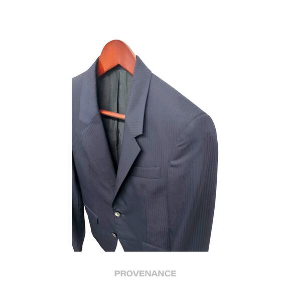 🔴  Alexander McQueen Jacket Coat Blazer - Striped Navy 36R - Picture 4 of 15